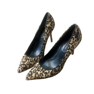 White House Black Market Olivia Leopard Print Pointed Toe Stiletto Heels